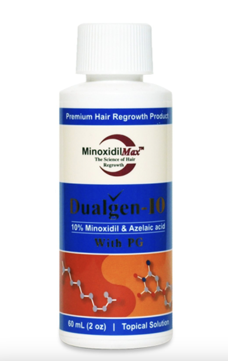 bottle of Minoxidil 10%