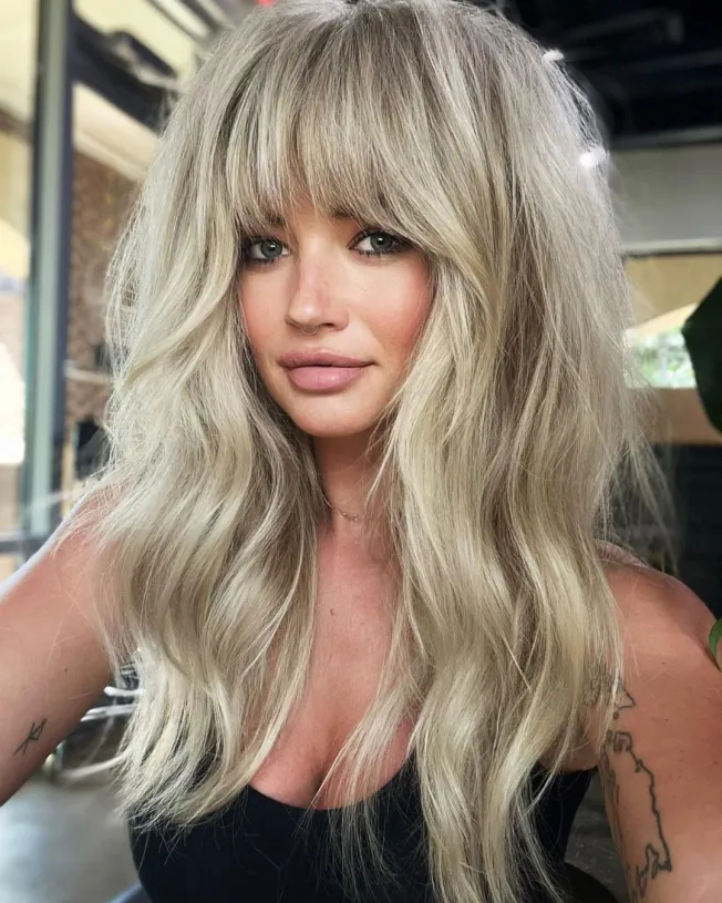 Bardot bangs