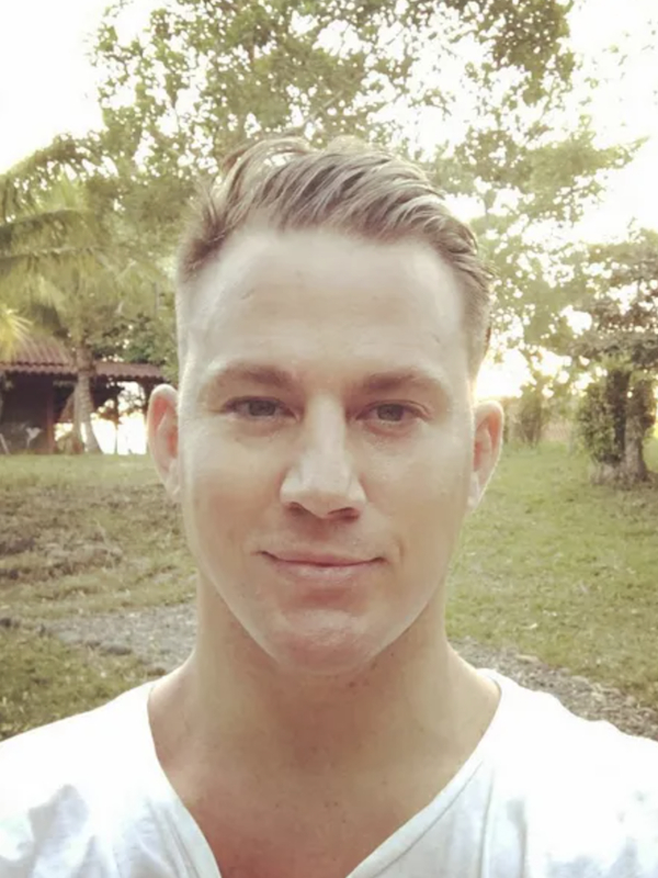 channing tatum swept back hair