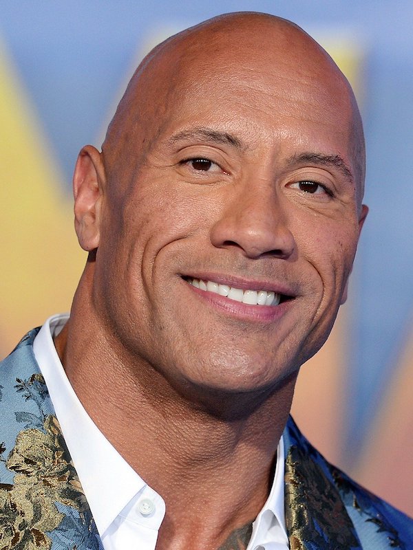 dwayne johnson bald celebrity