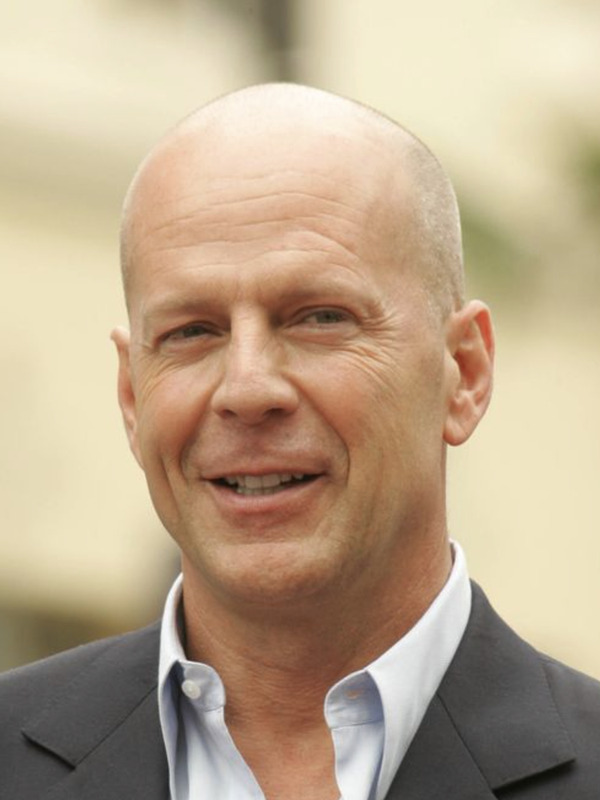 bruce willis shaved head