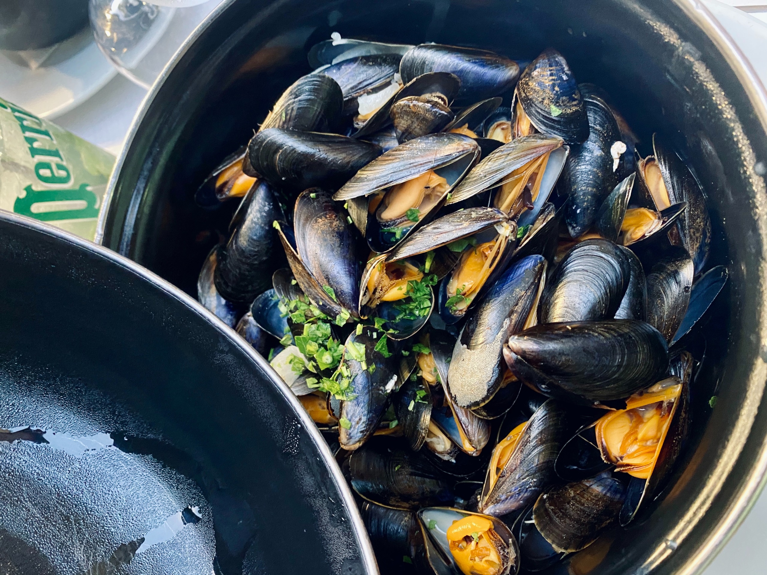 cooked mussels