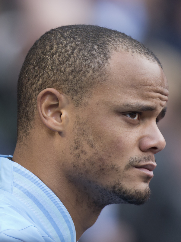 vincent kompany with short hair